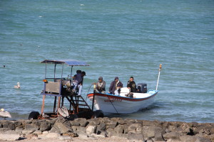hauling a boat out at Puerto Penasco