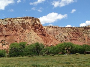 red cliffs at Ghost Ranch