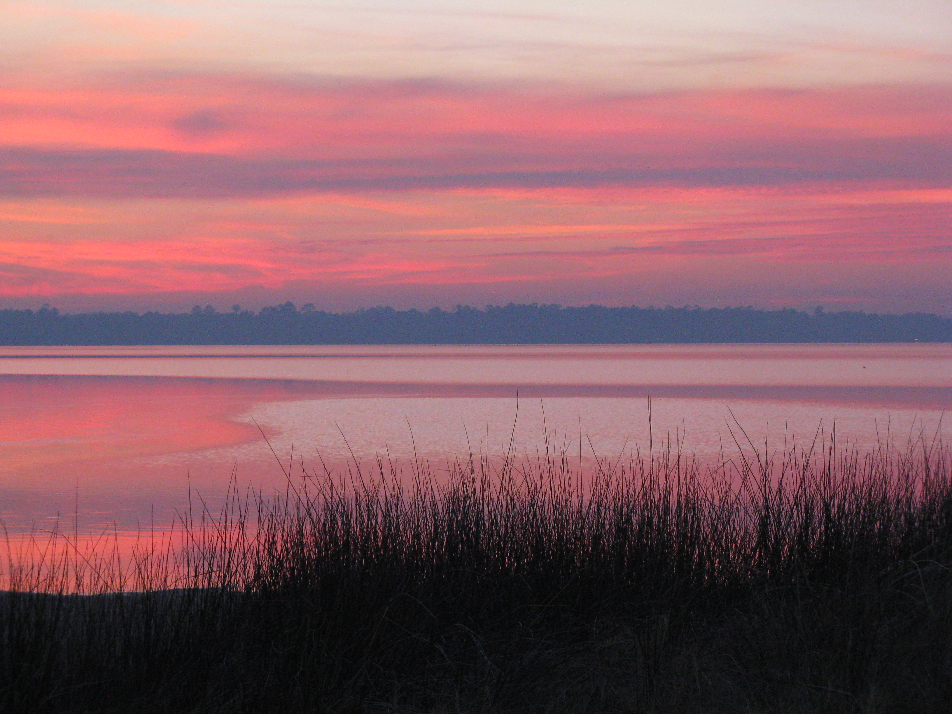 sunset across Blackwater Bay
